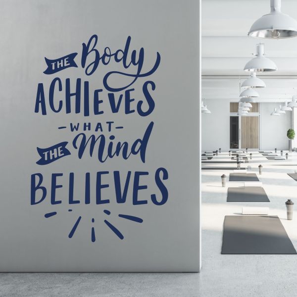 Wall Designer | The Body Achieves What the Mind Believes - Gym ...