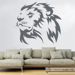 Wall Designer Lion Head Lion King Safari Africa Animals Wall Art Sticker