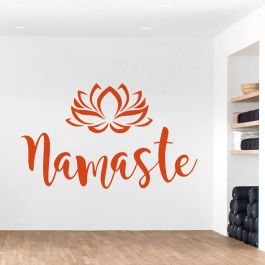 Lotus Flower Namaste For Yoga Lover By Mulew Art