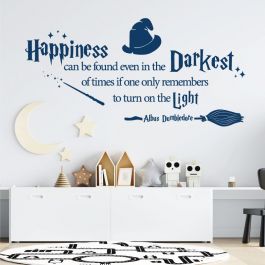 Magic Quote Harry Potter Happiness Can Be Found Even Hogwarts Wall Art Sticker  Decal Home Decoration Vinyl Room Decor Wall Stickers